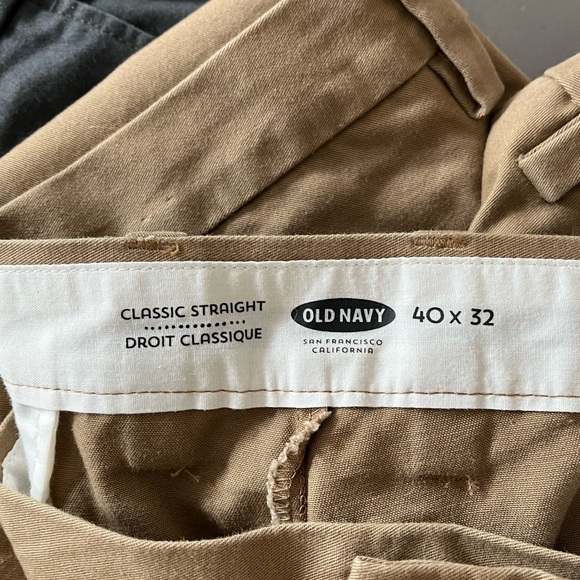 Pants- 3 pair 40 x 32 beige, gray & charcoal - Picture 2 of 2